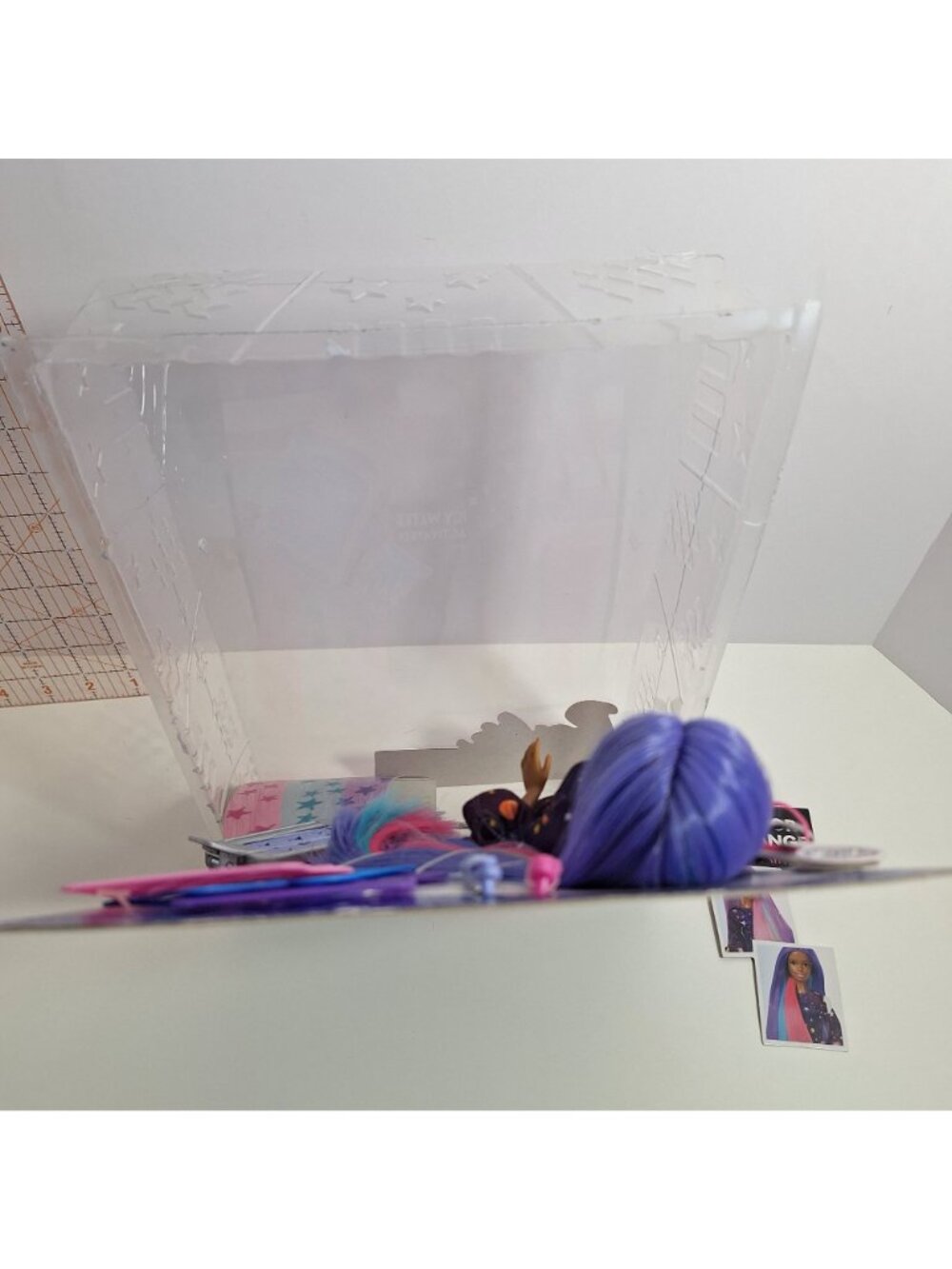 Barbie Color Change Surprise Doll Purple Hair Space Dress Damaged Box - Picture 11 of 12